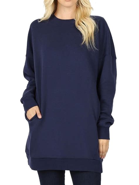 Women's Loose sweatshirt in cotton fleece 